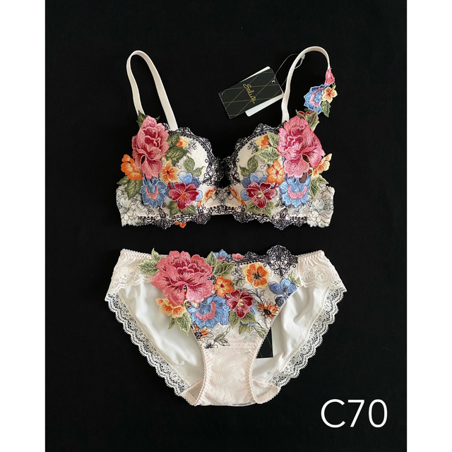 salute サルート 59G 店舗限定 ブラジャー&ショーツセット C70 M 大
