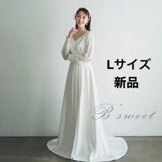 エメ(AIMER)のビタースウィート ウェディングドレス 長袖 Lサイズ(ウェディングドレス)