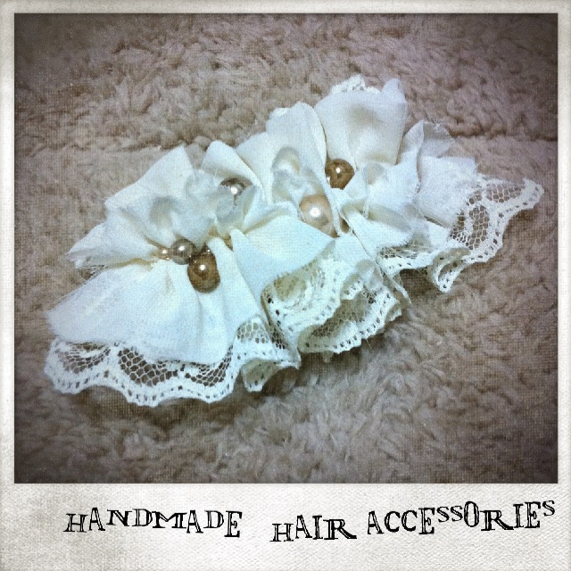 handmade＊ヘアアクセ レディースのヘアアクセサリー(ヘアゴム/シュシュ)の商品写真