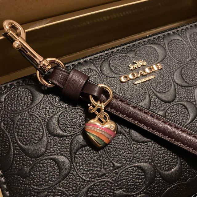 ❤︎新品未使用❤︎ コーチ シグネチャー チャームロングウォレット