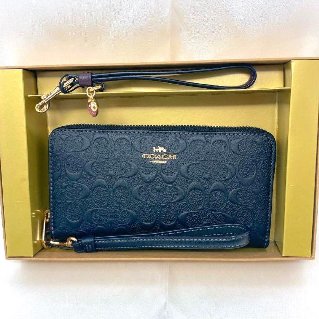 ❤︎新品未使用❤︎ コーチ シグネチャー チャームロングウォレット