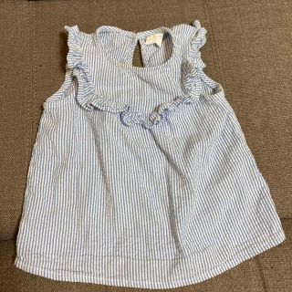 エイチアンドエイチ(H&H)のH&M ストライプ　タンクトップ 80サイズ　女の子(タンクトップ/キャミソール)