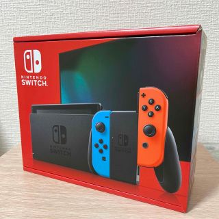 ニンテンドースイッチ(Nintendo Switch)の新品未開封 Nintendo Switch本体 ネオンブルー/ネオンレッド(家庭用ゲーム機本体)