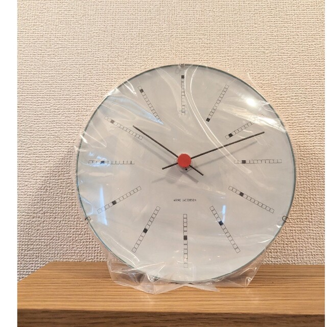 新品未使用品】アルネ・ヤコブセン バンカーズ ホワイト21cm - 掛時計