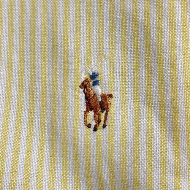 Ralph Lauren(ラルフローレン)の大きめサイズ♡ラルフローレン　ストライプシャツ　羽織り　刺繍　コットン　13号 レディースのトップス(シャツ/ブラウス(長袖/七分))の商品写真