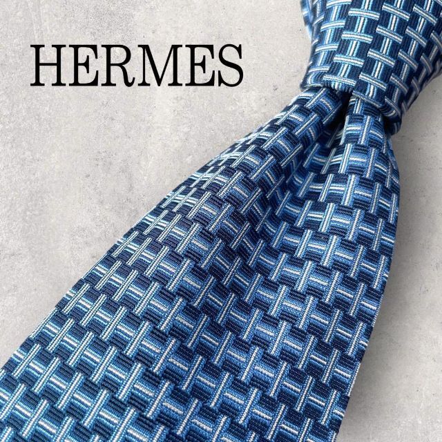 2022年春夏再入荷 エルメス 【新品未使用】HERMES 水色 エルメス H柄