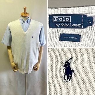 ポロラルフローレン(POLO RALPH LAUREN)のPOLO by Ralph Lauren  コットンベスト　Size L(ベスト)