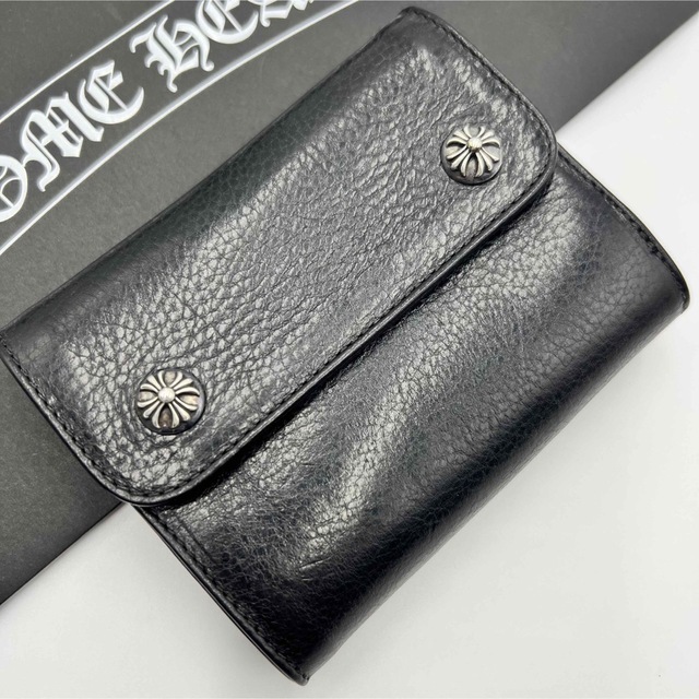 【希少品】CHROME HEARTS Wallet WAVE MINI 折り財布