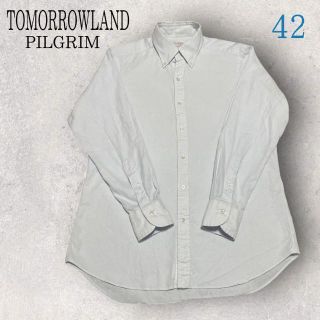 トゥモローランド(TOMORROWLAND)の美品 TOMORROWLAND PILGRIM ピルグリム BDシャツ ブルー(Tシャツ/カットソー(七分/長袖))