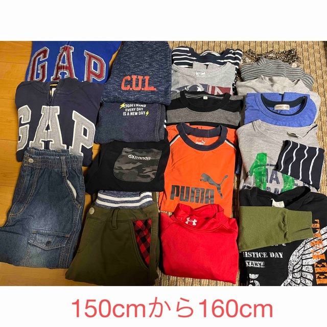 PUMA(プーマ)の男児150cmから160cmまとめ売り キッズ/ベビー/マタニティのキッズ服男の子用(90cm~)(Tシャツ/カットソー)の商品写真