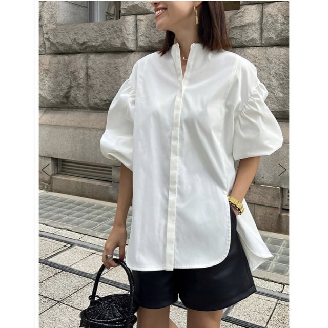 nan_knt様専用☆bow.a☆ラウンドバルーンブラウス☆ホワイト 【即発送