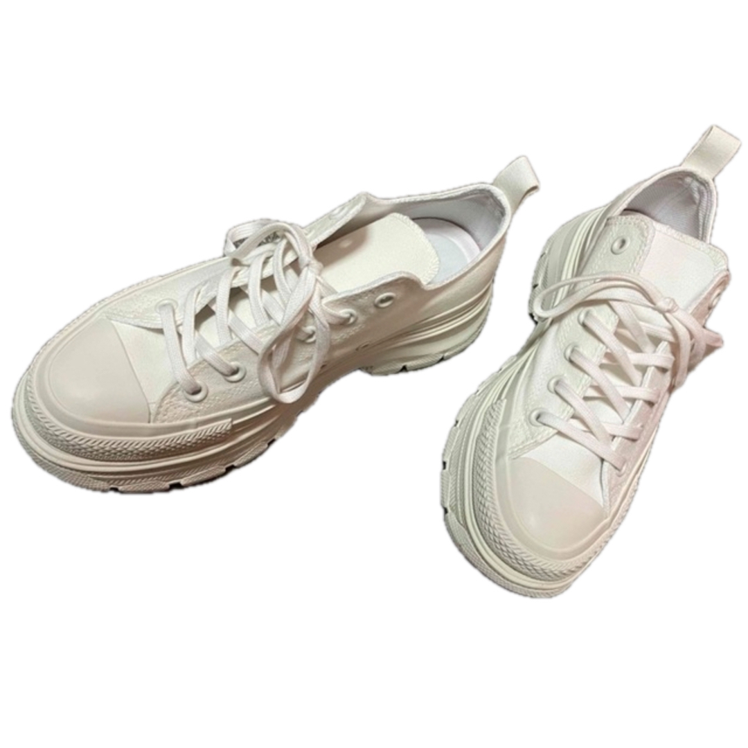 ALL STAR（CONVERSE）(オールスター)の最終値下げ　25 コンバース　厚底　ホワイト　白 レディースの靴/シューズ(スニーカー)の商品写真