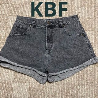 ケービーエフ(KBF)の2518 KBF デニムパンツ ジーンズ ショートパンツ グレー シンプル(ショートパンツ)