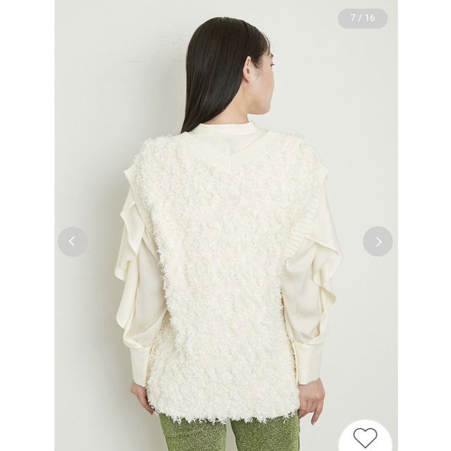 Lily Brown - フェザーヤーンニットベストの通販 by mii's shop
