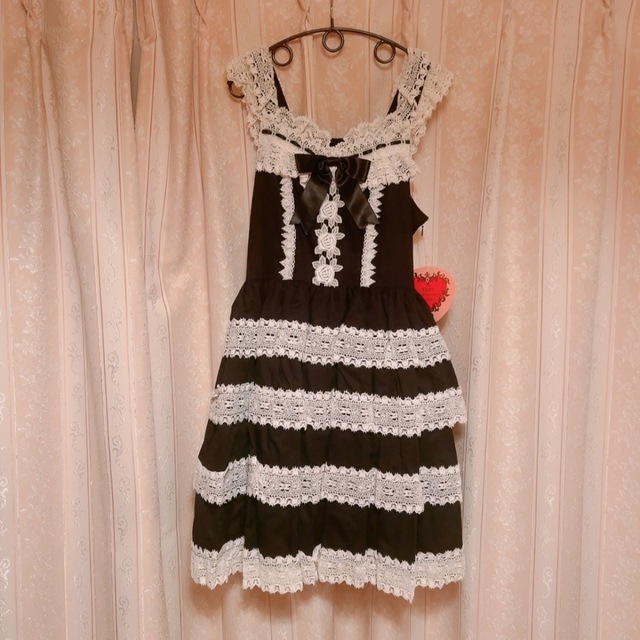 BABY,THE STARS SHINE BRIGHT - BABY エリザベスJSK 黒白の通販 BABY,THE STARS SHINE BRIGHT - BABY エリザベスJSK 黒白の通販