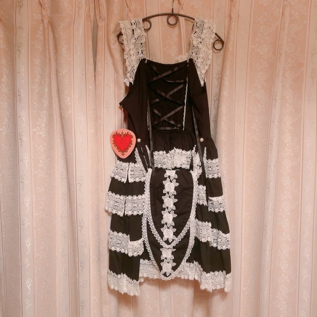 BABY,THE STARS SHINE BRIGHT - BABY エリザベスJSK 黒白の通販 BABY,THE STARS SHINE BRIGHT - BABY エリザベスJSK 黒白の通販