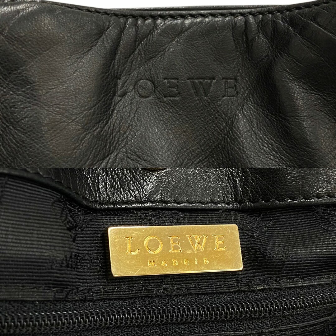 LOEWE - 極 美品 希少品 LOEWE ロエベ ロゴ ナッパレザー 本革