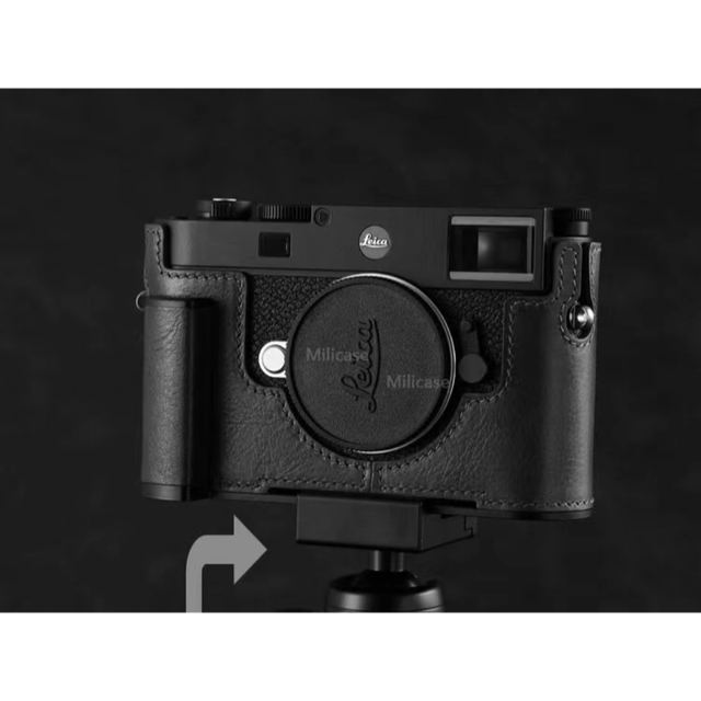 本革カメラケース LEICA ライカ m11用 ブラックのサムネイル