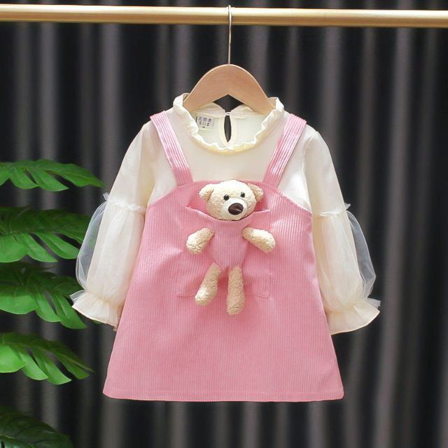 子供 ワンピース 春秋冬 130 キッズ/ベビー/マタニティのキッズ服女の子用(90cm~)(ワンピース)の商品写真