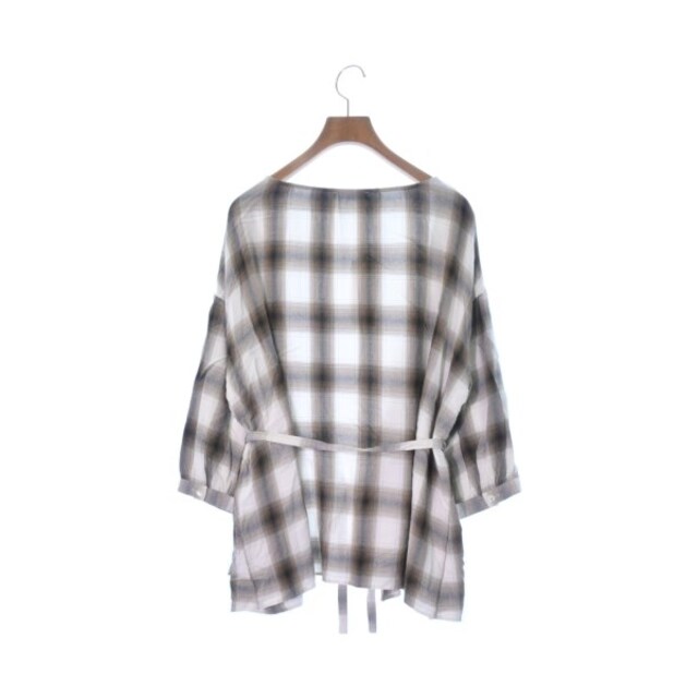PHEENY フィーニー カジュアルシャツ F 茶x白xグレー系(チェック) 【古着】【中古】