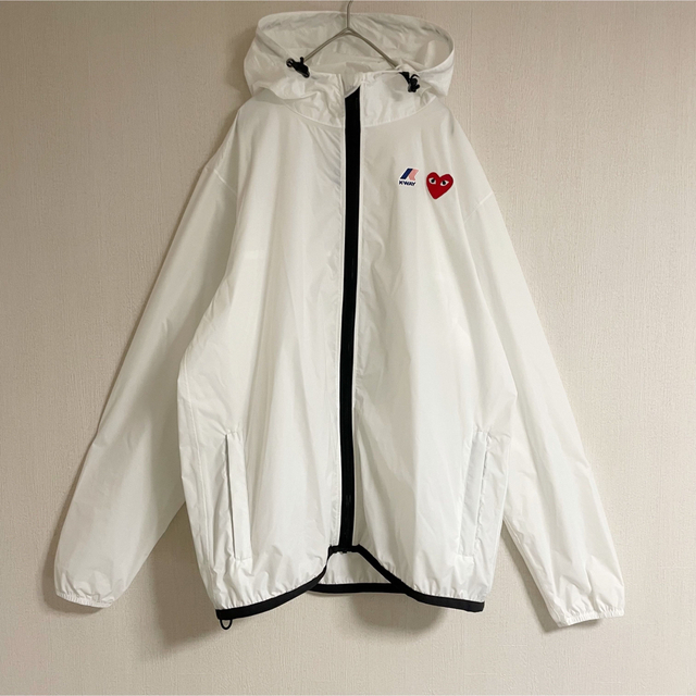 PLAY COMME DES GARÇONS x K-WAY ホワイト XL