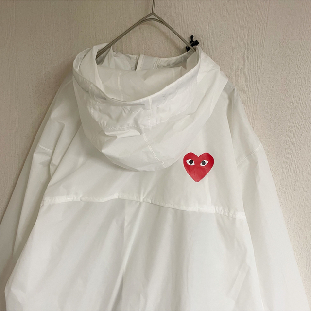 PLAY COMME DES GARÇONS x K-WAY ホワイト XL