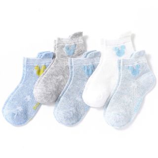 新ミッキーシルエット♪メッシュ　キッズソックス 子供靴下5足14〜16cm(靴下/タイツ)