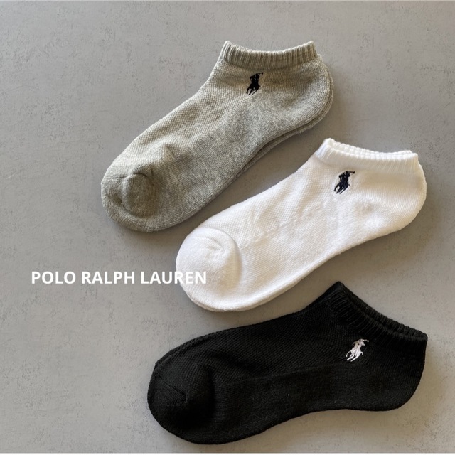 POLO RALPH LAUREN(ポロラルフローレン)のポロラルフローレン　レディースソックス　3足　靴下　ショート レディースのレッグウェア(ソックス)の商品写真