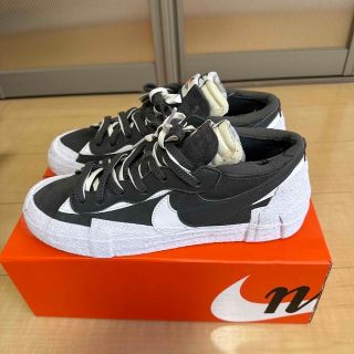 ナイキ(NIKE)のNike Sacai blazer low サカイ　ブレザー　グレー　27.5(スニーカー)