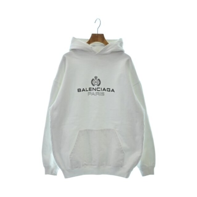 BALENCIAGA バレンシアガ ロゴ スウェット パーカー 白 XS