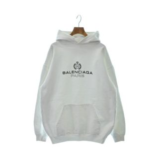 バレンシアガ(Balenciaga)のBALENCIAGA バレンシアガ パーカー XS 白 【古着】【中古】(パーカー)