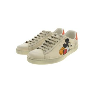 グッチ(Gucci)のGUCCI グッチ スニーカー 8 1/2(27cm位) ベージュ系 【古着】【中古】(スニーカー)