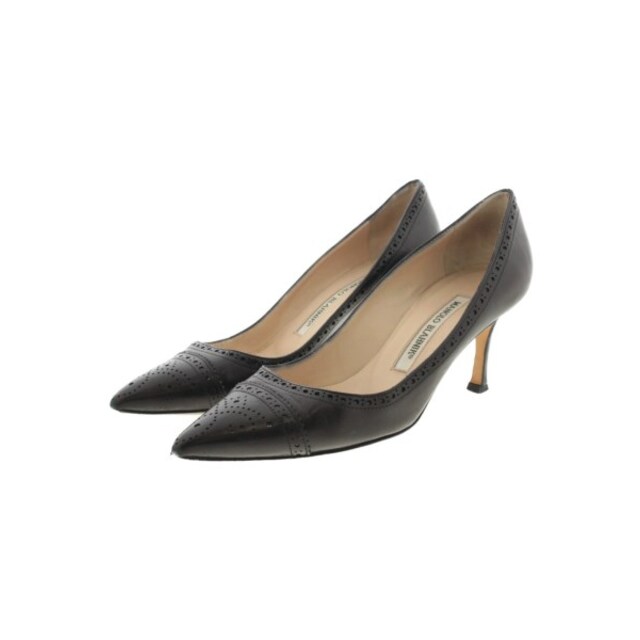 MANOLO BLAHNIK パンプス 35(21.5cm位) 黒 【古着】-