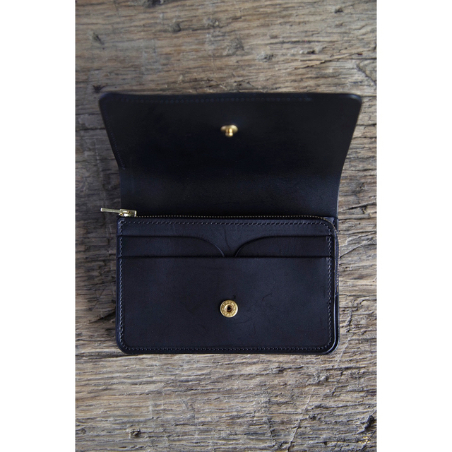 forme - forme Short wallet Baby calf Blackの通販 by もも shop