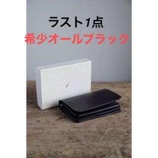 フォルメ(forme)のforme Short wallet Baby calf Black(折り財布)