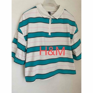 エイチアンドエム(H&M)のH&M ボーダー半袖ポロシャツ(Tシャツ(半袖/袖なし))