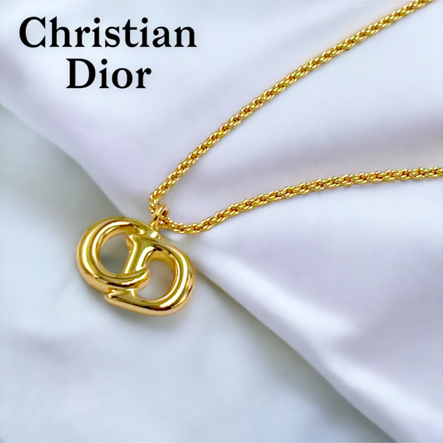 【極美品】Christian Dior ネックレス ゴールド CDロゴ 8