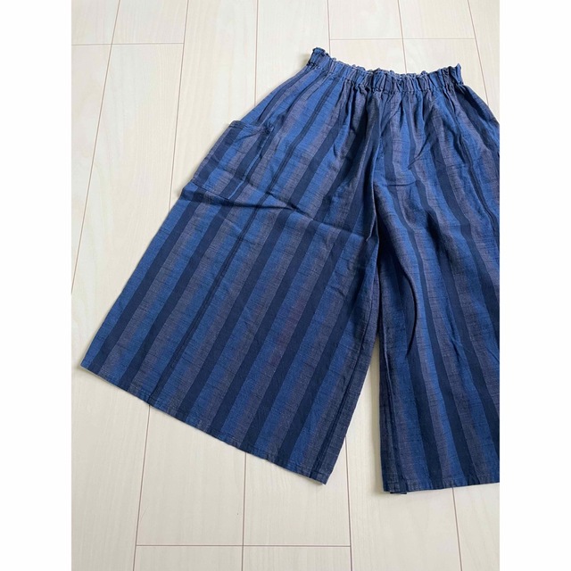 ヤンマ産業　かつお縞　キュロットパンツ　75cm丈