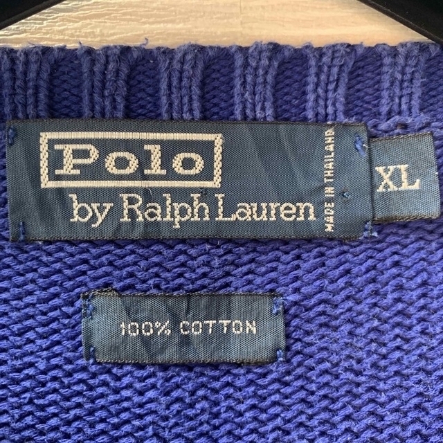 POLO RALPH LAUREN(ポロラルフローレン)のPolo Ralph Lauren コットンセーター　XL メンズのトップス(ニット/セーター)の商品写真
