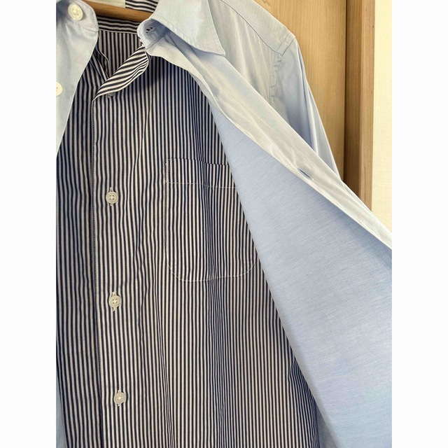 uniform experiment(ユニフォームエクスペリメント)の【2】uniform experiment Layered Shirt Blue メンズのトップス(シャツ)の商品写真