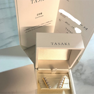 タサキ(TASAKI)の新品未使用☆TASAKI バランス プラス ピアス 5連 百貨店購入(ピアス)