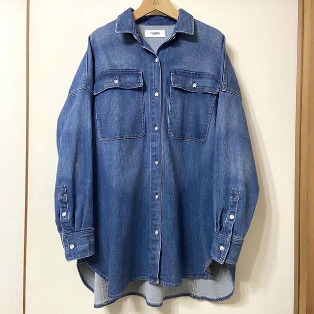 Healthy DENIM(ヘルシーデニム)のHealthy denim ヘルシーデニムAlmond デニムシャツ レディースのトップス(シャツ/ブラウス(長袖/七分))の商品写真