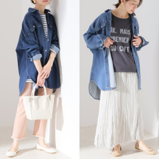 Healthy DENIM(ヘルシーデニム)のHealthy denim ヘルシーデニムAlmond デニムシャツ レディースのトップス(シャツ/ブラウス(長袖/七分))の商品写真