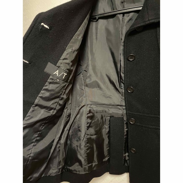 A/T(エーティー)の【値下げしました】エーティー　レディース　紺色コート レディースのジャケット/アウター(ピーコート)の商品写真