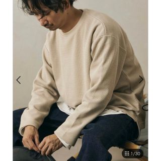 ジャーナルスタンダードレリューム(JOURNAL STANDARD relume)のBACK BRUSH  ワッフルロングスリーブTシャツ(Tシャツ/カットソー(七分/長袖))