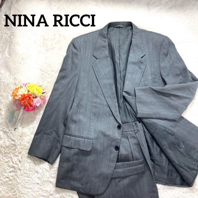 『NINA RICCI』ニナリッチ (XL) スラックスパンツ 大きいサイズ