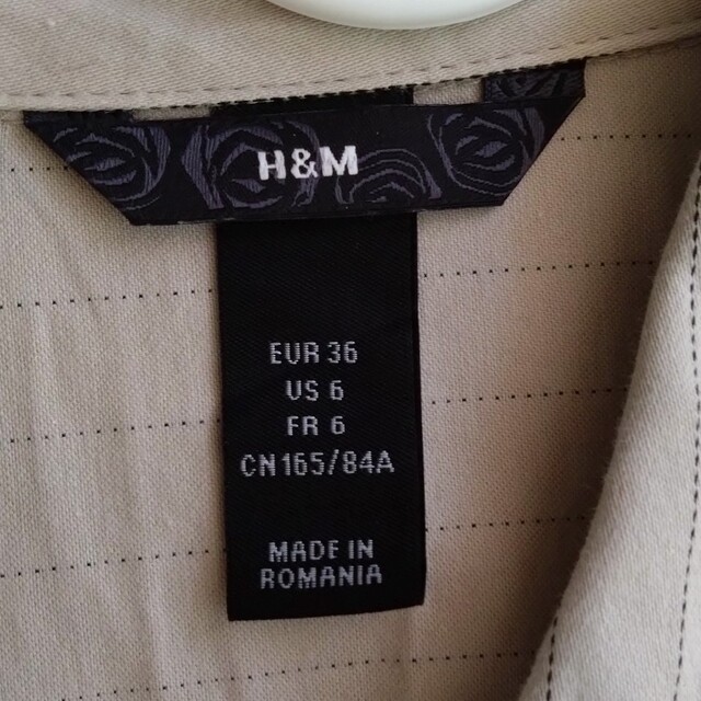 H&M(エイチアンドエム)の【H&M】ノースリーブワンピース　サイズ36 レディースのワンピース(ひざ丈ワンピース)の商品写真