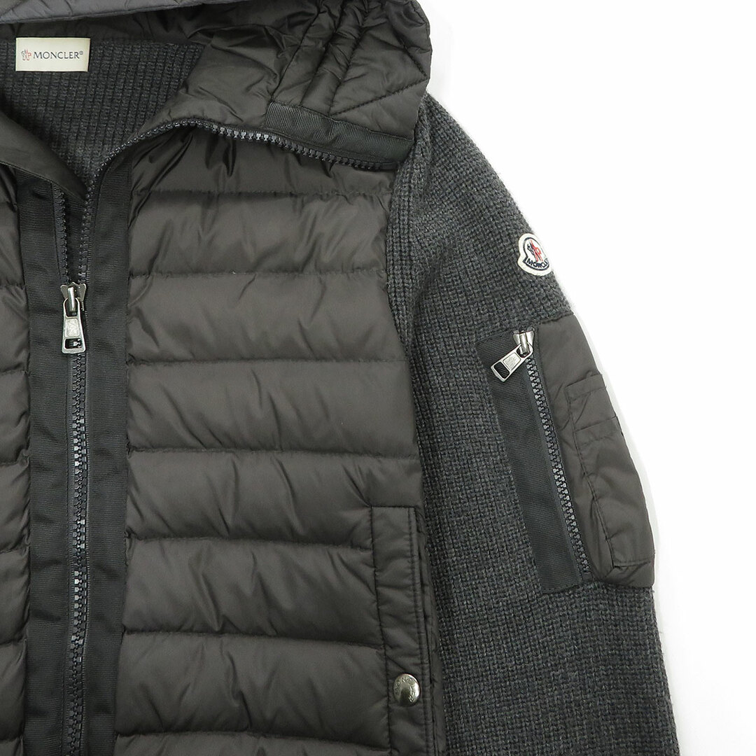 モンクレール マリオーネ トリコット ジップアップ ダウンパーカー  94028 00 94789 メンズ グレー MONCLER  【アパレル・小物】