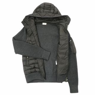 モンクレール マリオーネ トリコット ジップアップ ダウンパーカー  94028 00 94789 メンズ グレー MONCLER  【アパレル・小物】