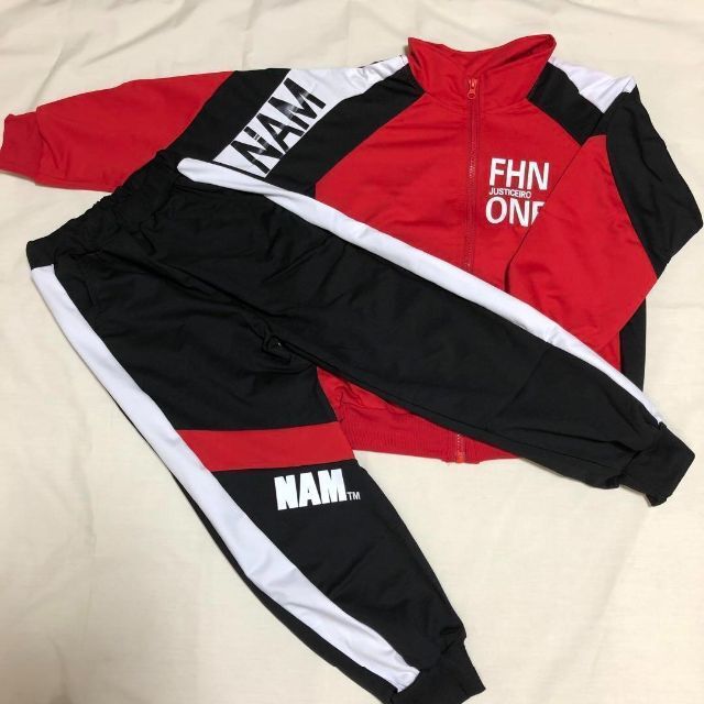 キッズ　セットアップ 男の子 ジャージ セット　韓国　かっこいい　子供　スポーツ キッズ/ベビー/マタニティのキッズ服男の子用(90cm~)(その他)の商品写真